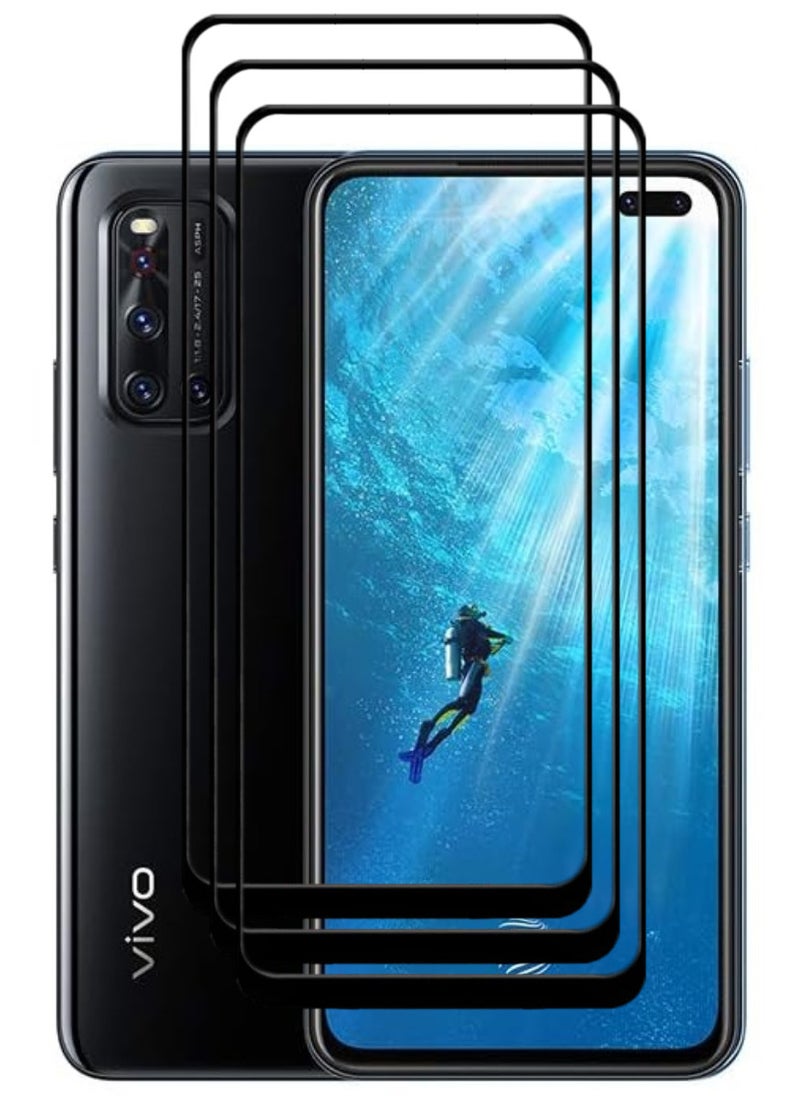 ACLIX 3 Pieces Antistatic ESD Dustproof Premium Quality High Definition Tempered Glass Screen Protector Designed For vivo V19 - Image 1
