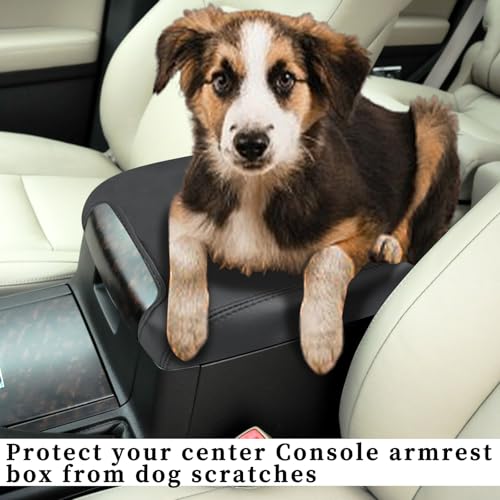 Bilisin Center Console Cover Compatible with Toyota Land Cruiser 2007-2014 Accessories Waterproof Middle Console Lid Cover PU Leather Armrest Box Cover Protector - Image 3