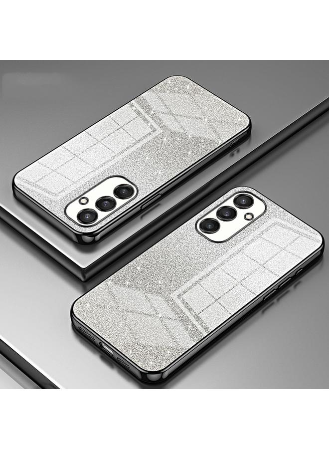 S-TOP Case For Samsung Galaxy S25 5G Gradient Glitter Powder Electroplated Phone Case - Image 2