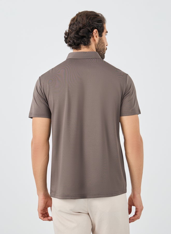 Styli Contrast Placket Regular Fit Polo T-Shirt - Image 4