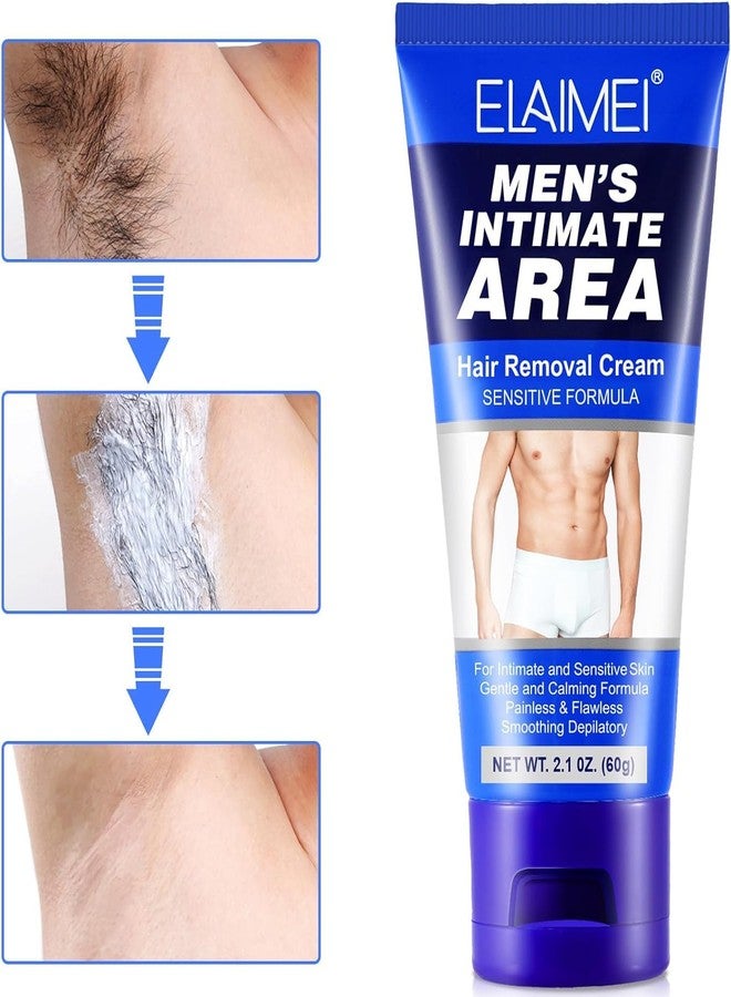 Maani Men's Painless Body Hair Removal Cream for Sensitive Areas, Effectively Removes Coarse Hair from Underarms, Legs, Chests, Private Parts (HIM) - Image 5