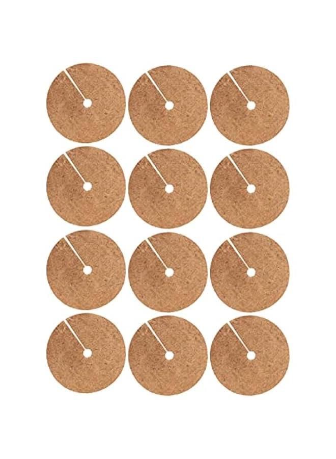 Coconut Fibers Mulch Ring Tree Protector Mat Coco Coir Flower Pot Mulching Cover 20cm 12PCS Coconut fibers Mulch Ring