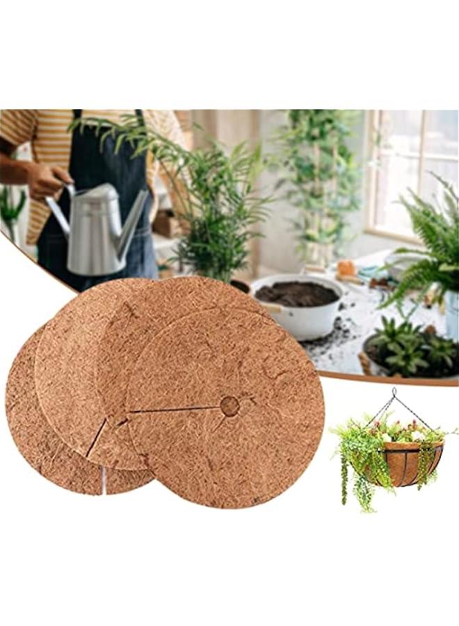 Coconut Fibers Mulch Ring Tree Protector Mat Coco Coir Flower Pot Mulching Cover 20cm 12PCS Coconut fibers Mulch Ring