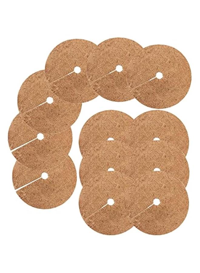 Coconut Fibers Mulch Ring Tree Protector Mat Coco Coir Flower Pot Mulching Cover 20cm 12PCS Coconut fibers Mulch Ring