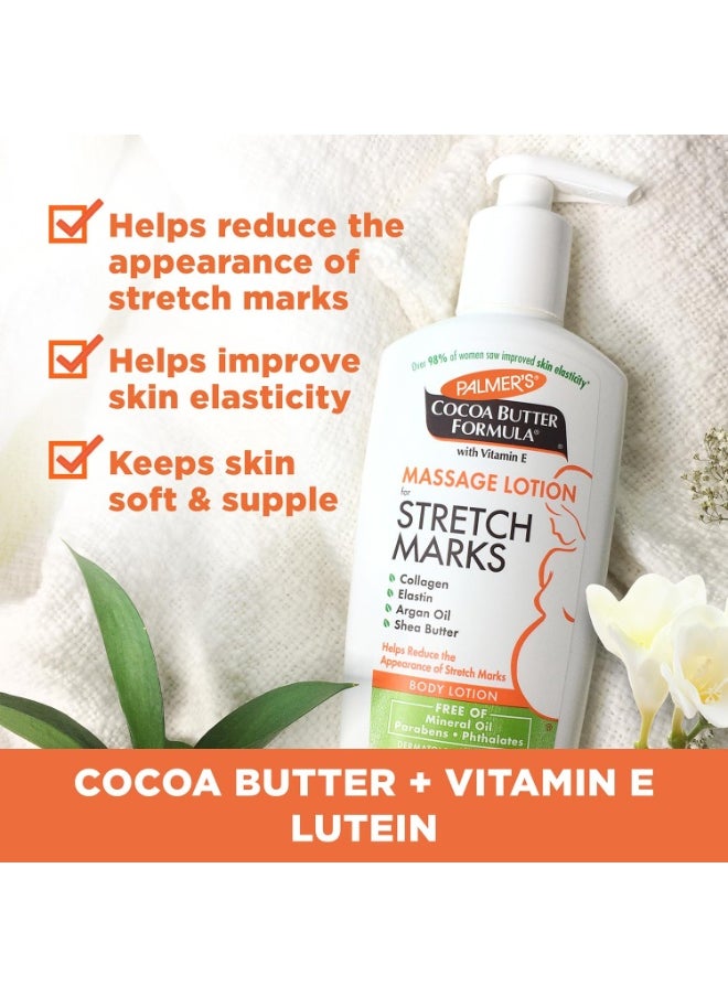 PALMER'S - Cocoa Butter Cream 125g & Massage Lotion 250ml for Stretch Marks Pack - Image 1