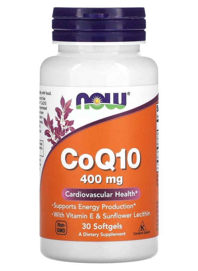 now CoQ10  400 mg  30 Softgels