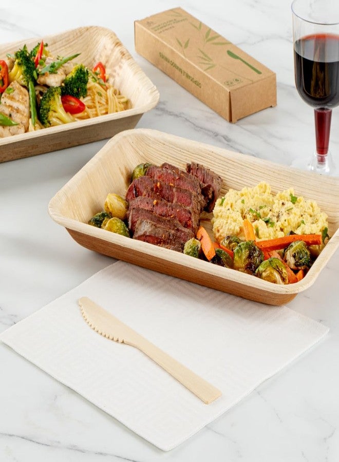 Restaurantware Bambuddha 7 Inch Wooden Knives 24 Disposable Bamboo Knives - Durable Smooth Finish Bamboo Sustainable Cutlery Withstands Heat Alternative To Plastic Cutlery - Image 4