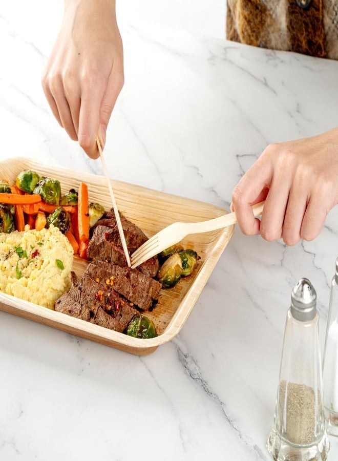 Restaurantware Bambuddha 7 Inch Wooden Knives 24 Disposable Bamboo Knives - Durable Smooth Finish Bamboo Sustainable Cutlery Withstands Heat Alternative To Plastic Cutlery - Image 5