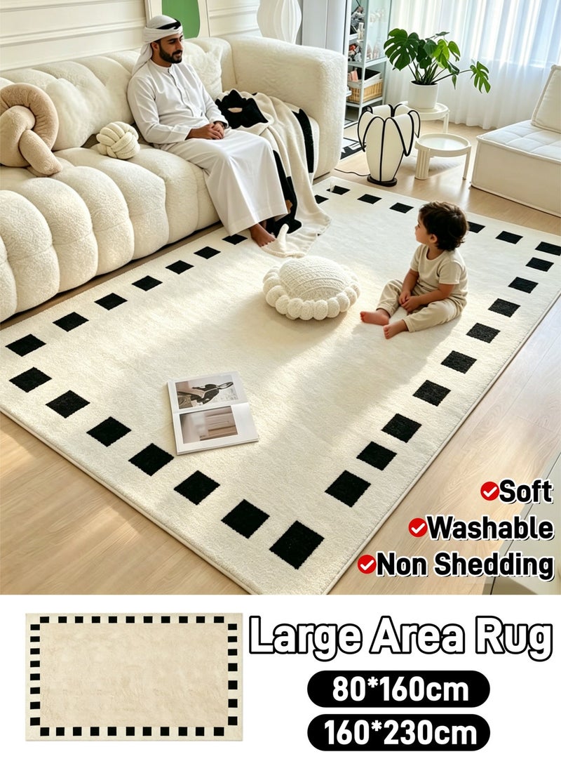 Aimayapet Area Rugs Living Room Large Rugs, Decorative Mat for Living Room, Non Slip Rug Modern Washable Rugs for Bedroom Rectangular Living Room Rug Non Shedding Floor Carpets for Nursery Living Room (160*230/80*160cm) - Image 1