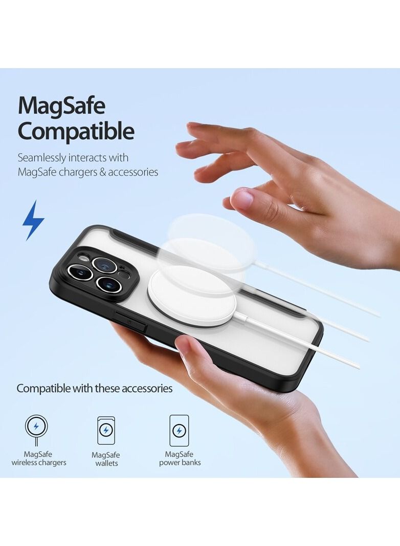 DUX DUCIS Case for iPhone 14 Pro Max Case Wallet Compatible with Magsafe, Shockproof Translucent Back Slim Full Protective Flip Folio Wallet Case with Card Slot PU Leather Cover for 14 Pro Max 6.7"  - Image 3