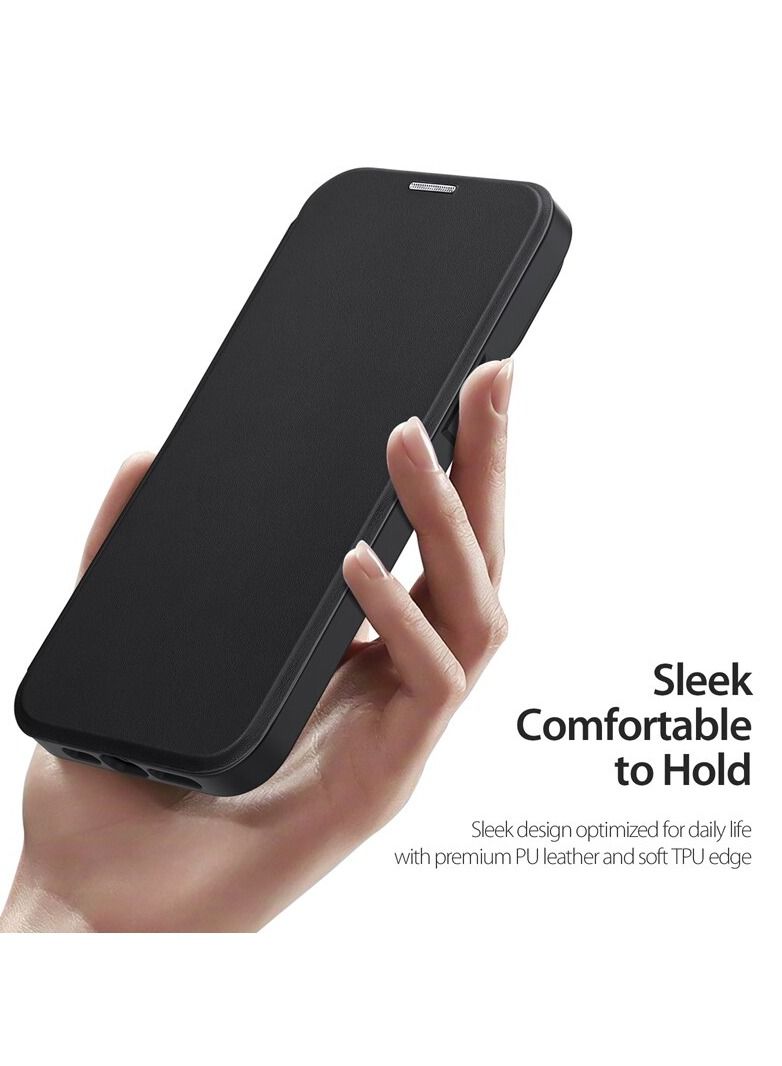 DUX DUCIS Case for iPhone 14 Pro Max Case Wallet Compatible with Magsafe, Shockproof Translucent Back Slim Full Protective Flip Folio Wallet Case with Card Slot PU Leather Cover for 14 Pro Max 6.7"  - Image 5