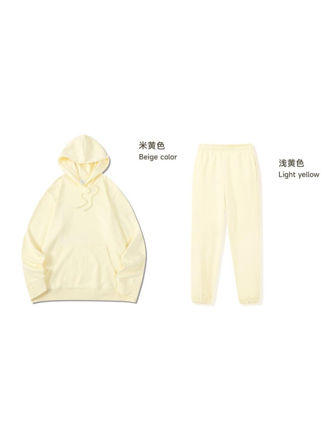 Autumn And Winter Sportswear Suit Group Pure Cotton Games Two-piece Top Training Clothing Long-sleeved Adult Sweatshirt Customization