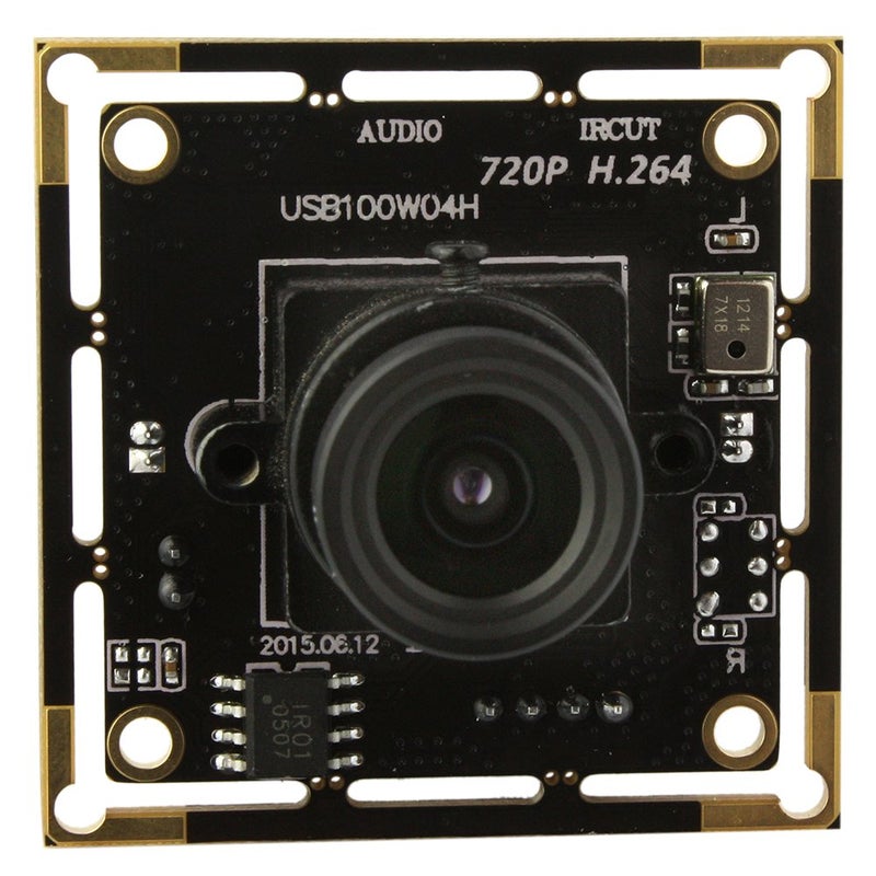 ELP 720p HD USB Camera Module with Microphone H.264 Mini UVC USB2.0 Audio Video Webcam Board for Android Linux Windows Mac Video Surveillance PC Camera for Computer, Laptop, Raspberry Pi, Jetson Nano - Image 1