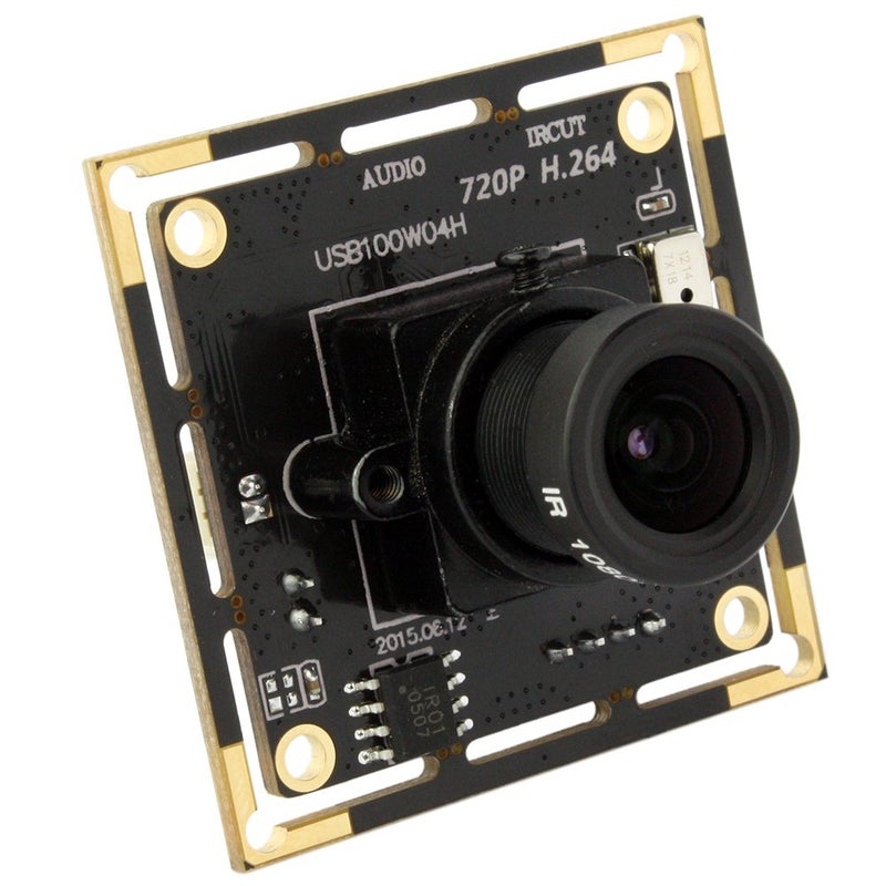 ELP 720p HD USB Camera Module with Microphone H.264 Mini UVC USB2.0 Audio Video Webcam Board for Android Linux Windows Mac Video Surveillance PC Camera for Computer, Laptop, Raspberry Pi, Jetson Nano - Image 2