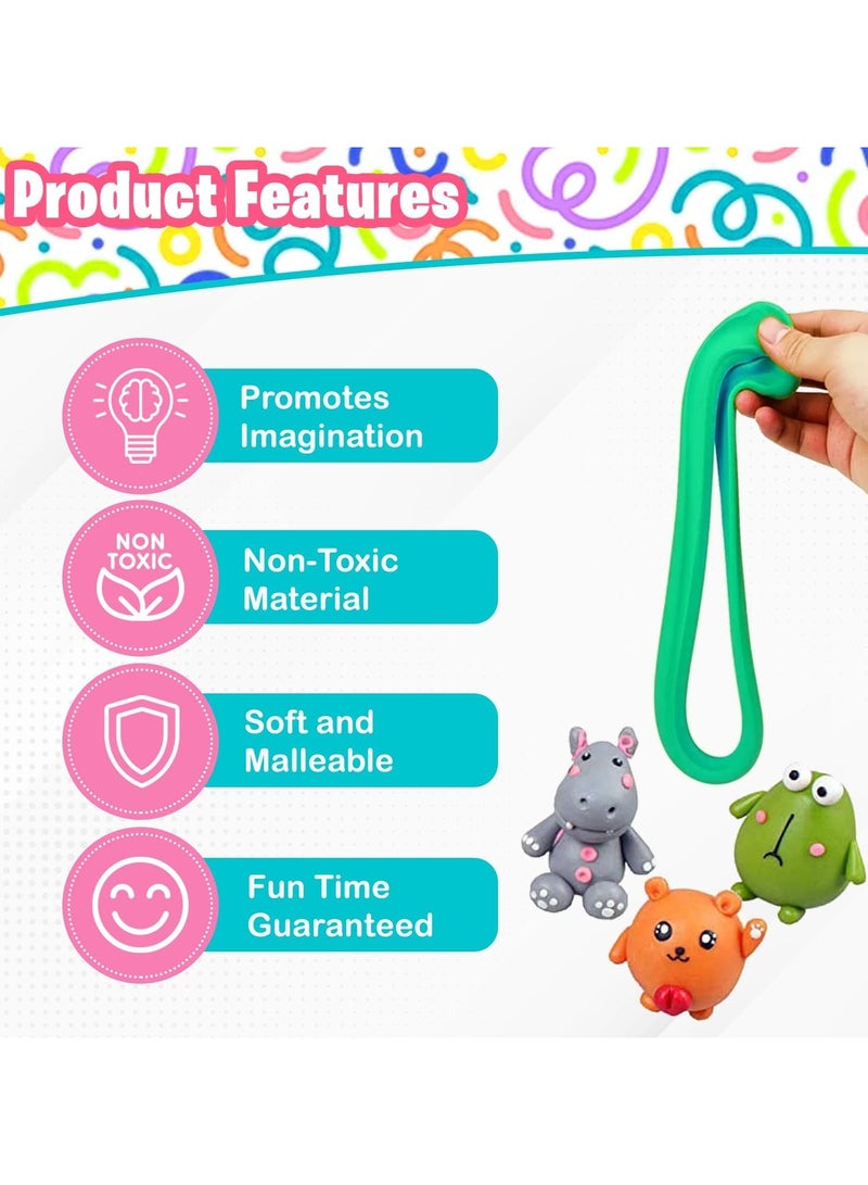 المنزل الذكي مجموعة طين سوبر كلاي للتشكيل بالهواء الجاف من هوم سمارت، 36 لونًا، لعبة تعليمية للأولاد والبنات للأطفال - Image 2