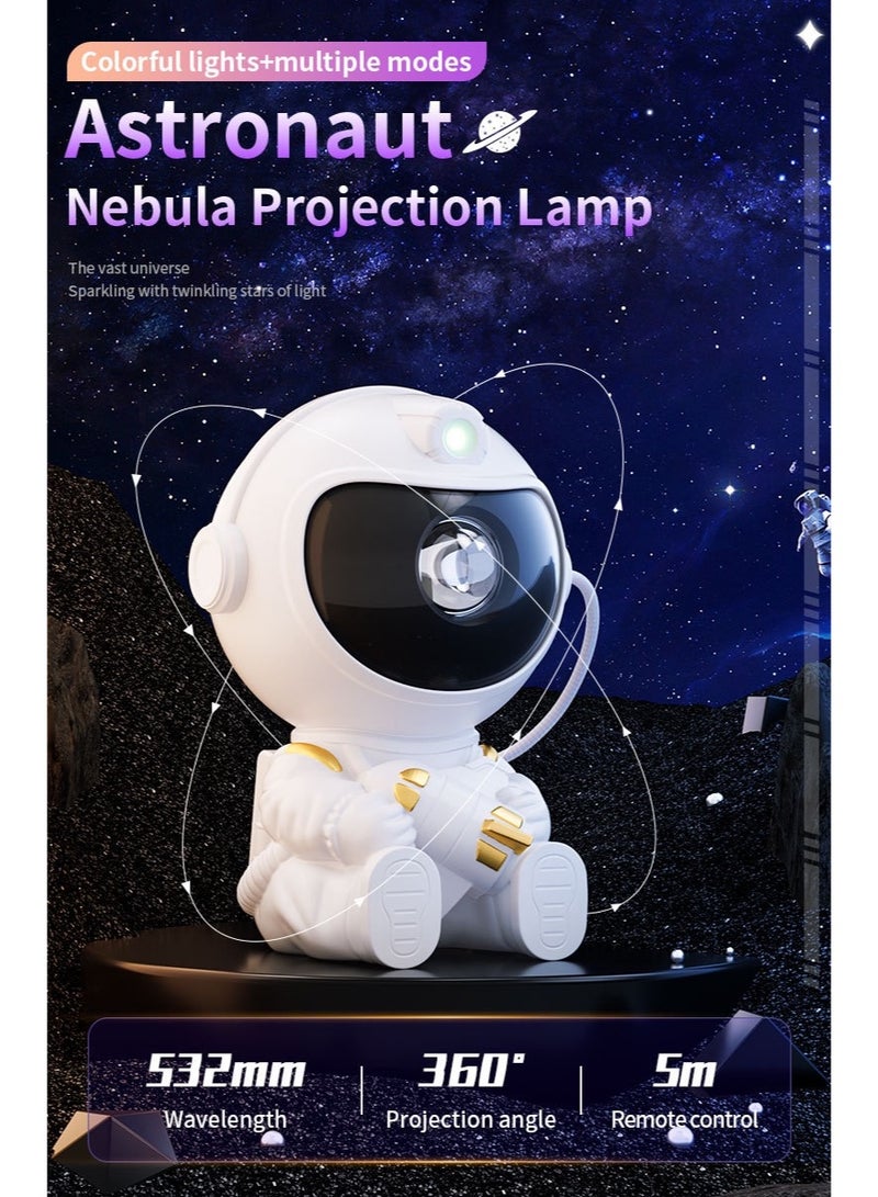 Star Projector Galaxy Night Light Astronaut Starry Nebula Ceiling LED Lamp Kids Room - Image 2