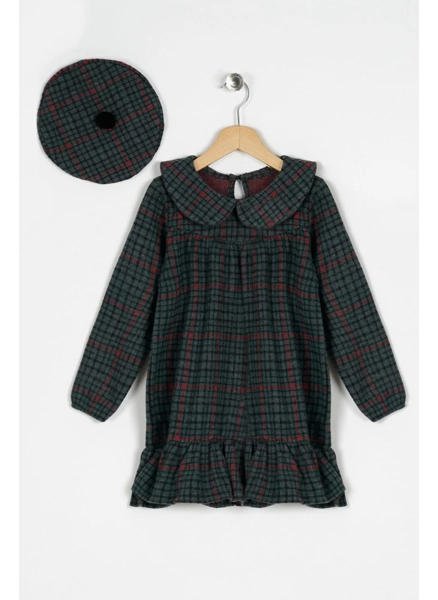 Zepkids Girls Khaki Colored Skirt with Ruffle Hat Dress