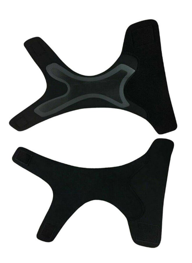 NIBEMINENT 2-Piece Adjustable Sports Elastic Ankle Brace M 