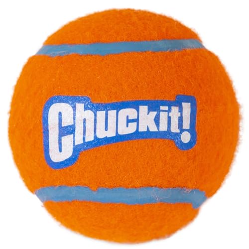 Chuckit Dog Tennis Ball Dog Toy Medium 25 Inch Diameter for dogs 2060 lbs Shrink Wrap Pack of 2 - Image 1