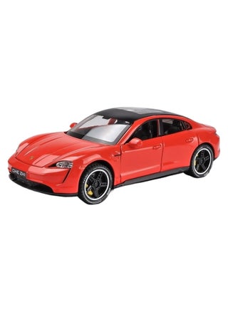 Diecast 1:32 Porsche Taycan Turbo SUV Model Car – Pull Back Alloy Toy with Sound & Light, Red Die-Cast Collectible for Kids and Collectors - pzsku/ZFBC4F7F371134BAFA4AFZ/45/_/1731060497/2b36c673-66bb-4c43-969b-ee83d15d1e2e