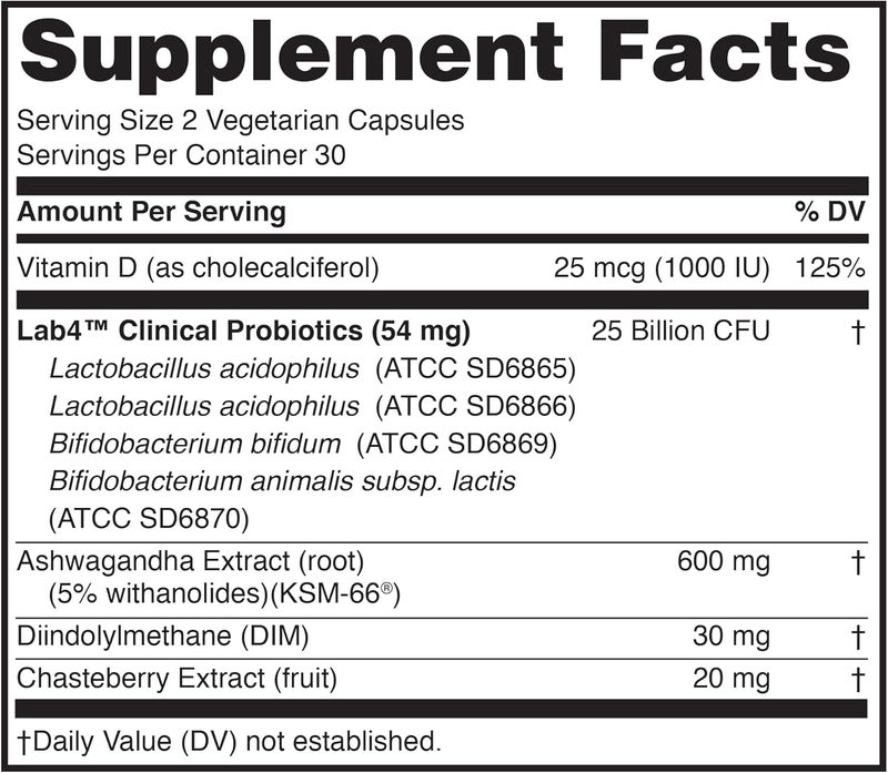 Peptiva Probiotics for Womens Health  Womens Probiotic and Digestive Support 25 Billion CFU MultiStrain Probiotic Lactobacillus Acidophilus Bifidobacterium  60 Vegetarian Capsules - Image 4