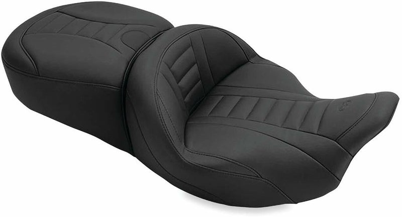 Mustang Motorcycle Seats 79012 Super Touring Deluxe Driver Backrest for Harley-Davidson Electra Glide Standard, Road Glide, Road King & Street Glide 2008-'21, Deluxe, Black - Image 3