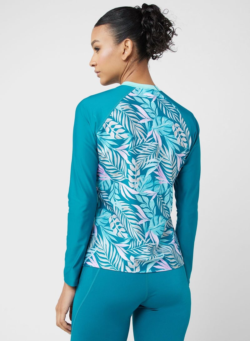 speedo Printed Swim Top  - Image 2