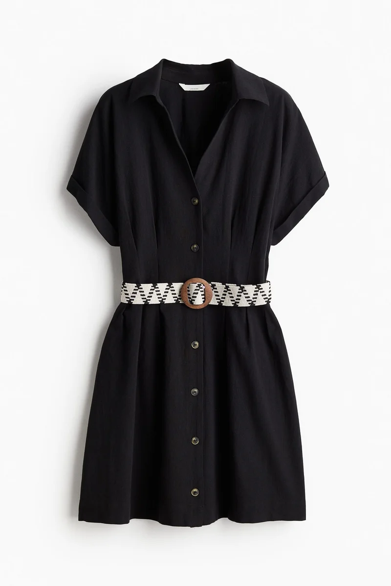 H&M Belted Shirt Dress