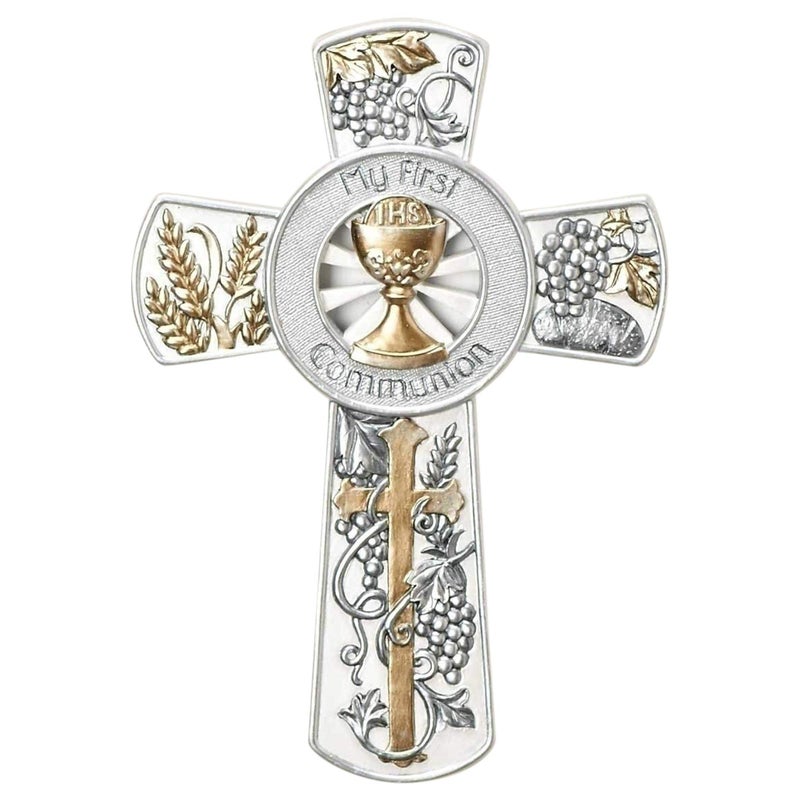 Roman Josephs Studio by Roman Communion Collection 8H COMMUNION WALL CROSS Home Dcor Devout Gift Prayerful Inspiration 1x5x7