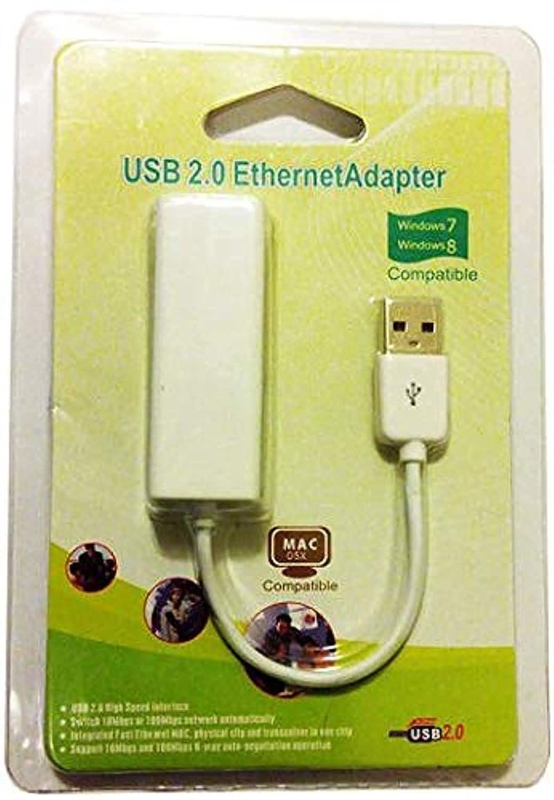 USB 2.0 Ethernet RJ45 Network Lan Card Adapter (10/100Mbps) - Image 1