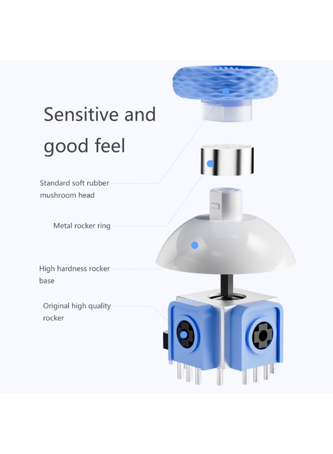 general Classic Joypad LinYuvo KS33 Bluetooth Gaming Controller for Switch, Switch Lite, Switch OLED with 8 Colors RGB Light, Metal Joystick, Six-Axis Gyroscope, Turbo Function, Adjustment Dual Vibration, Wake-Up Function, Motion Control, Rapid Burst, 500mAh Battery - Image 3