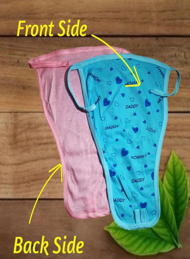 MammaChamp Pure Cotton Thick Fabric Hosiery Nappies/Basic Langot Reusable, washable, U Shaped Diapers for Newborn baby (Multicolour, Pack of 6) - Image 5