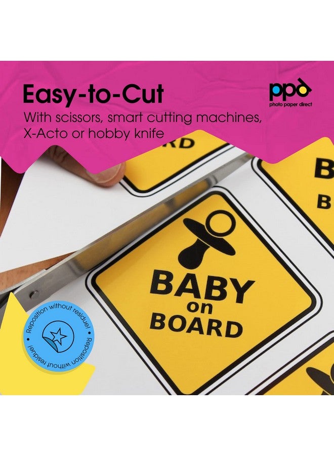 ppd Printable Vinyl Sticker Paper For Inkjet Printer, Matte Sticker Paper 11 X 17, Self-Adhesive Print Your Own Stickers At Home, Custom Photo, Waterproof & Tear Resistant, Instant Dry (10 Sheets) - Image 4