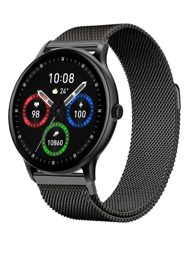 Zoom Plus Bluetooth Calling Full Touch Display Multi-Function Heart Rate Monitoring Smartwatch Black - Image 1