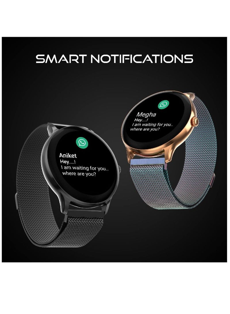 Zoom Plus Bluetooth Calling Full Touch Display Multi-Function Heart Rate Monitoring Smartwatch Black - Image 4