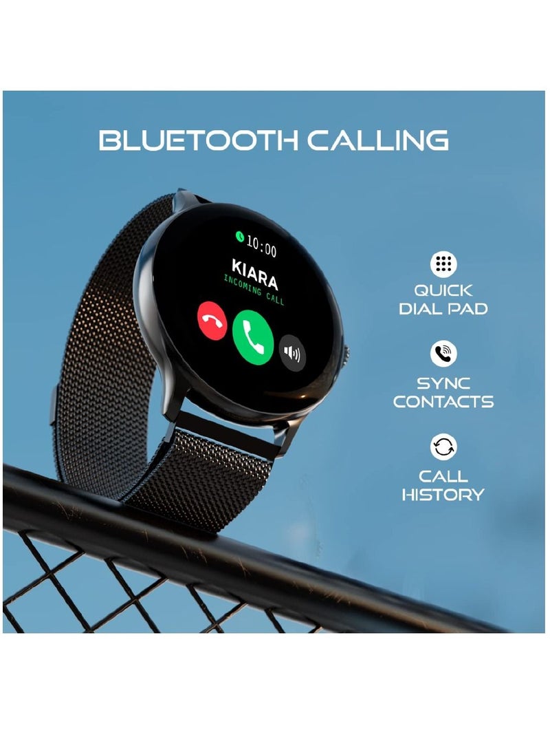 Zoom Plus Bluetooth Calling Full Touch Display Multi-Function Heart Rate Monitoring Smartwatch Black - Image 2