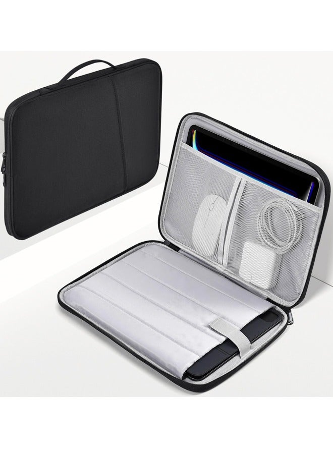 11 inch iPad Sleeve Case, Padded Travel Carrying Bag for 11-inch iPad Pro M4 & iPad Air M2 M3, iPad 11-in A16 Shockproof Handle Bag Cove -Black - Image 1