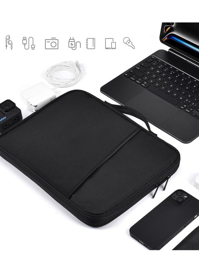 11 inch iPad Sleeve Case, Padded Travel Carrying Bag for 11-inch iPad Pro M4 & iPad Air M2 M3, iPad 11-in A16 Shockproof Handle Bag Cove -Black - Image 5