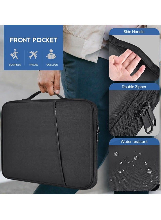 11 inch iPad Sleeve Case, Padded Travel Carrying Bag for 11-inch iPad Pro M4 & iPad Air M2 M3, iPad 11-in A16 Shockproof Handle Bag Cove -Black - Image 4