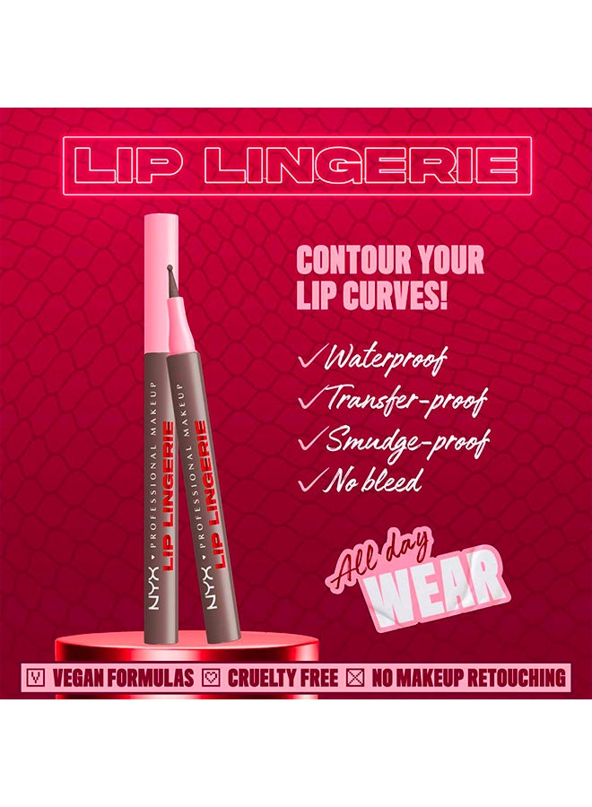 نيكس مكياج المحترفين | ليب لانجيري ليب لاينر ستين – محدد شفاه مقاوم للماء بلون يدوم طوال اليوم – وايلد سايد - Image 2