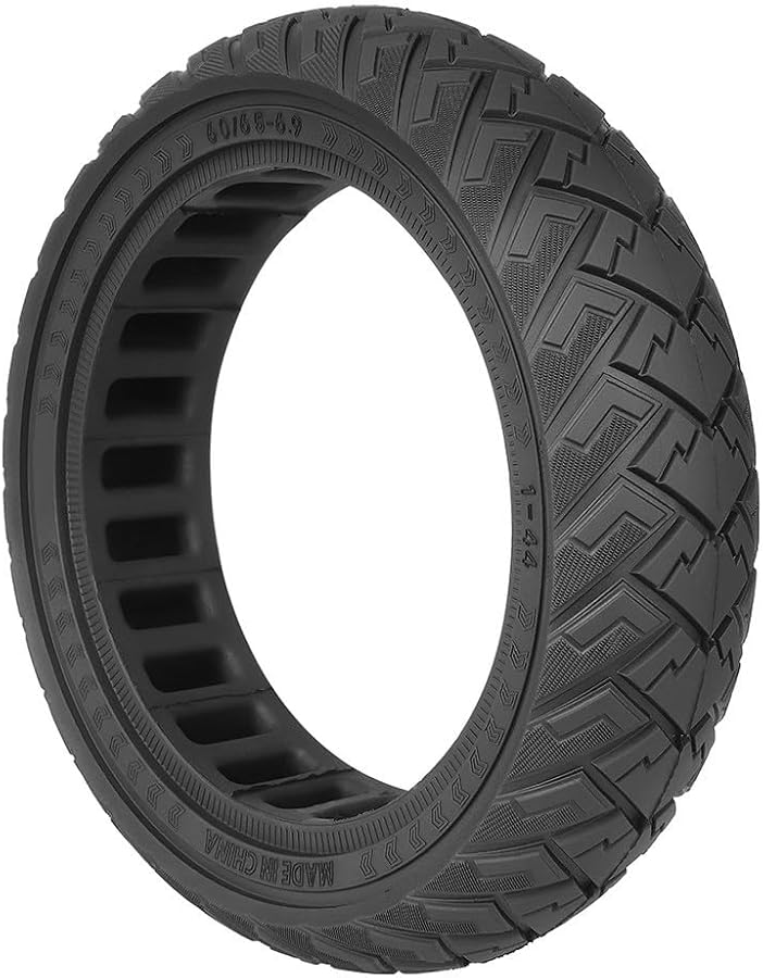 Black Solid Tire 10 Inch Long Lasting Wear Resistant for Electric Scooter - Image 1