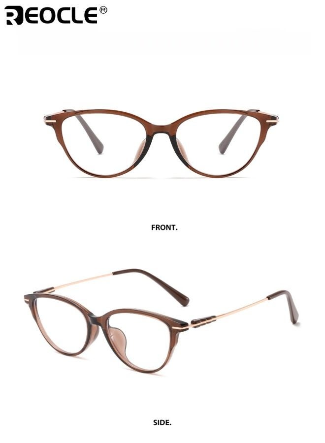 REOCLE Women's  Blue Light Blocking Glasses Small Frame Computer Lens Bluelight Blocker for Women Men Teens Screen Use - Image 2