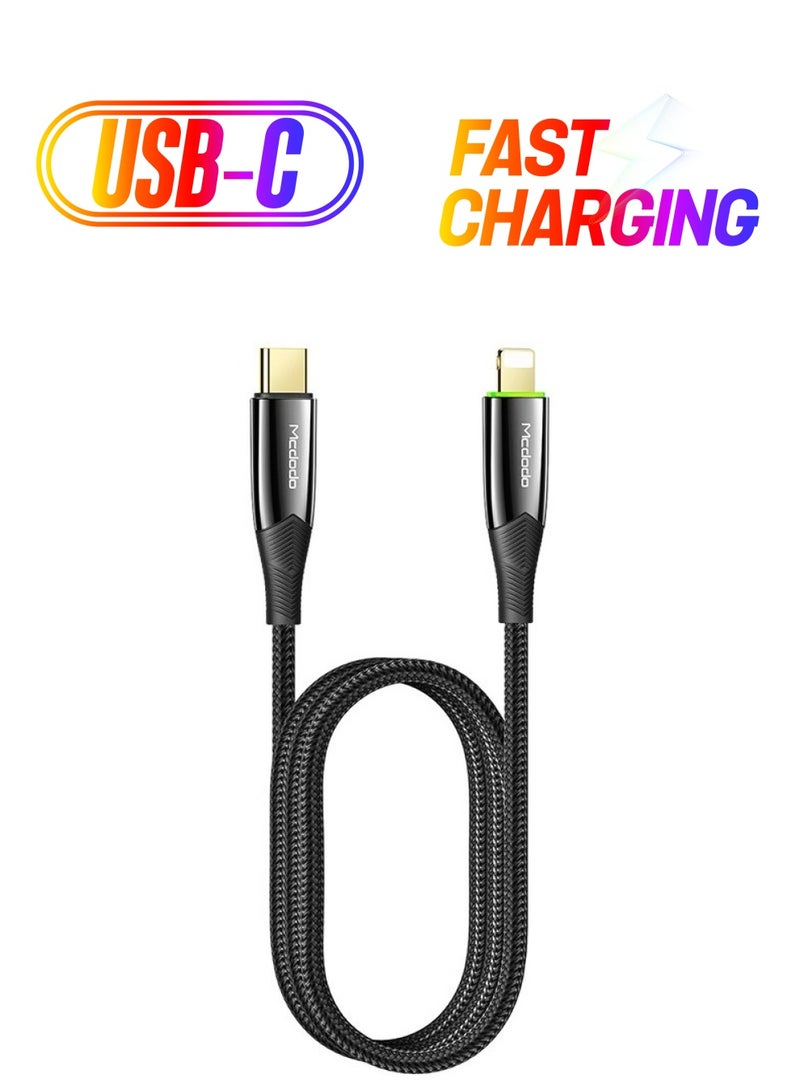 Mcdodo CA8560 Shark Series Auto Power Off Type-C to Lightning Data Cable - Image 1