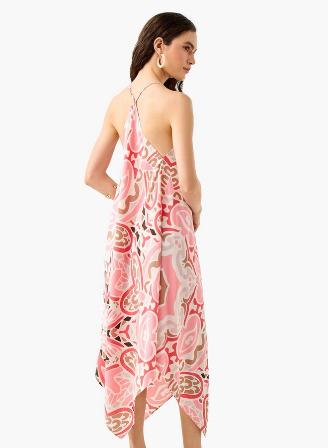 Splash FAV Printed V-Neck Dress - Image 3