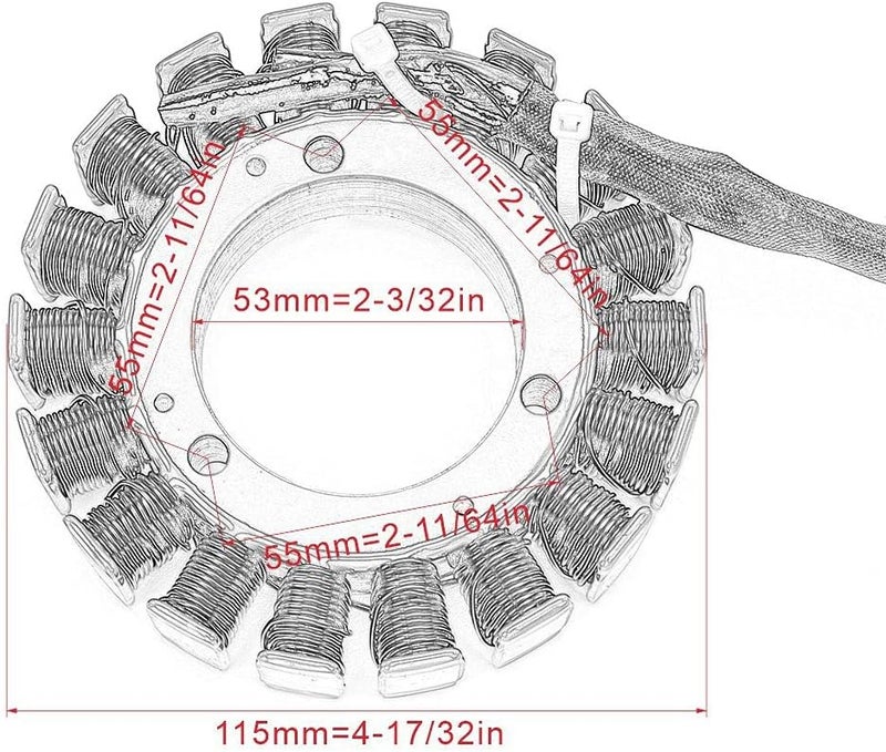 DEMULAX Motorcycle Stator Coil for Suzuki Models - Image 2