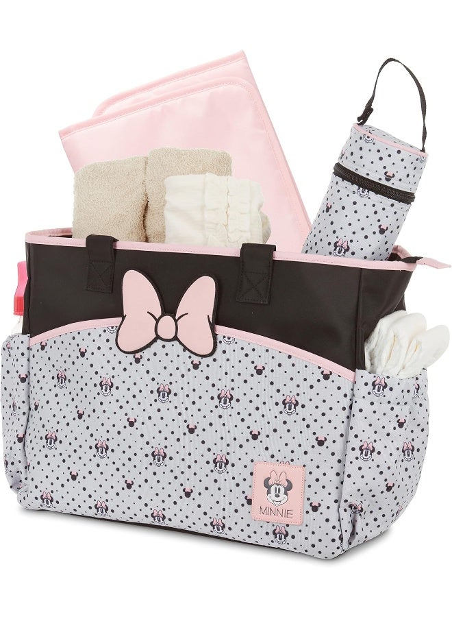 Disney Unisex Baby Tote Diaper Bag and Changing Pad - Image 5