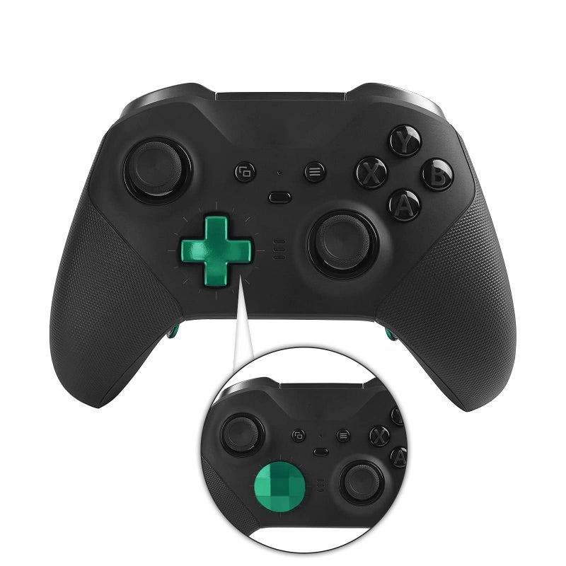 TOMSIN 13 in 1 Xbox Elite Series 2 Controller Accessories Replacement Pack,6 Metal Thumbsticks,2 D-Pads,4 Paddles and 1 Adjuster for Xbox Elite Controller Series 2 Core Accessory Parts(Green) - Image 5