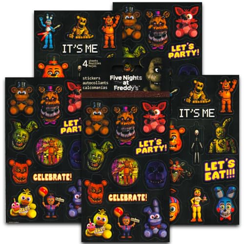 Five Nights at Freddy's Standard Sticker - 4 Sheet - Image 1