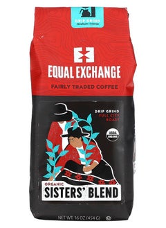 Equal Exchange Organic Sisters' Blend Drip Grind Full City Roast 16 oz (454 g) 