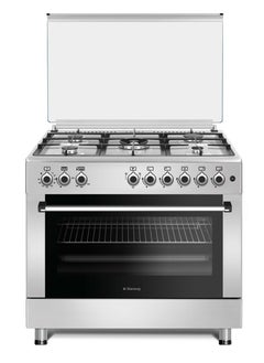 Starway Starway 90x60cm Gas Cooker, 5 Burners, Cast Iron Pan Support, 3 Layer Oven Door, Auto Burn, Total Safety, Easy to Clean,  - Image 1